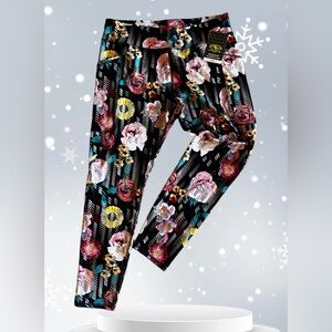 Girls Athletic Works Leggings, Floral,‎ Size XL  (14-16) Plus